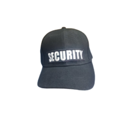 SECURITY CAP BLACK EMBROIDERED